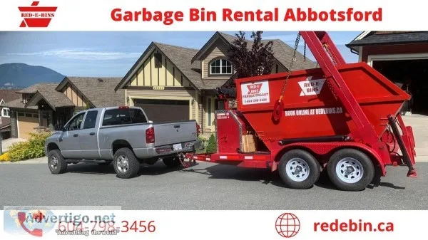 Garbage Bin Rental Abbotsford  Bin Rental Abbotsford  Red E Bins