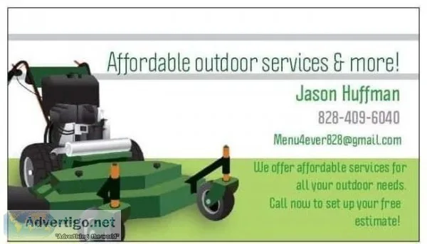 Affordable outdoor and oddjob services
