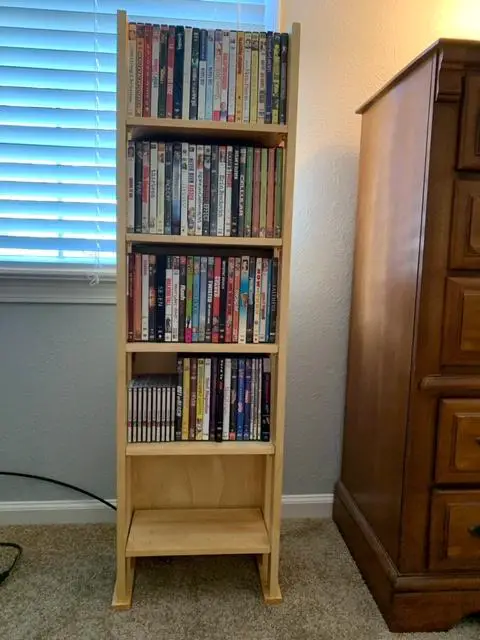 Blonde Wood DVD Stand
