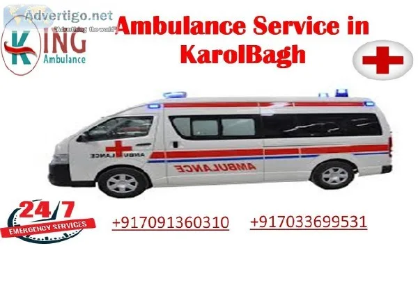 Avail Low-Budget Ambulance Service in Karolbagh