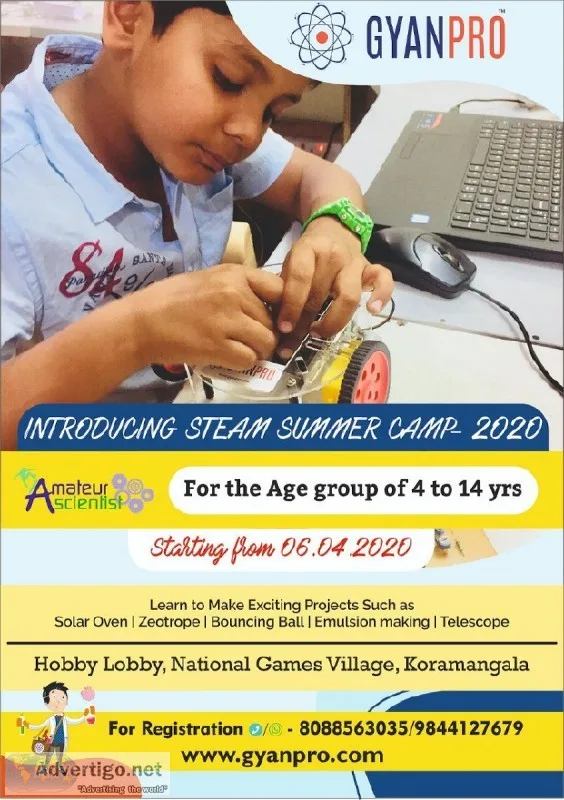 Gyanpro s Innovative STEAM Summer Camp 2020 JAYANAGAR
