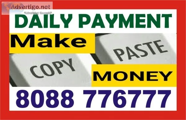 Work at Home job near me  Part time Copy paste work  1316 