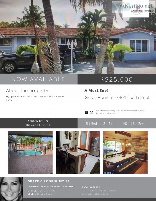 CASA 53 en Area de Miami LakesHialeah 33014