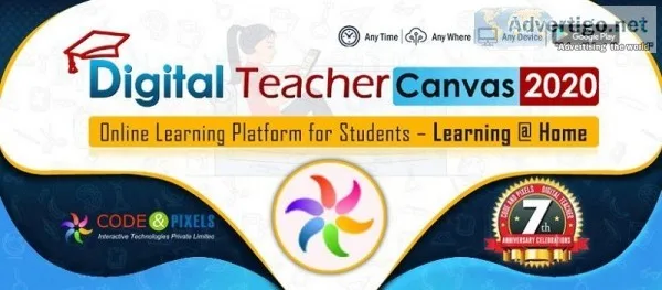 &quotOnline learning Platform  Digital Teacher Canvas &quot