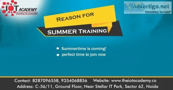 Summer Training the Best time to do it is now