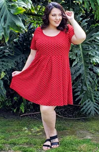 Plus Size Cold Shoulder Dress