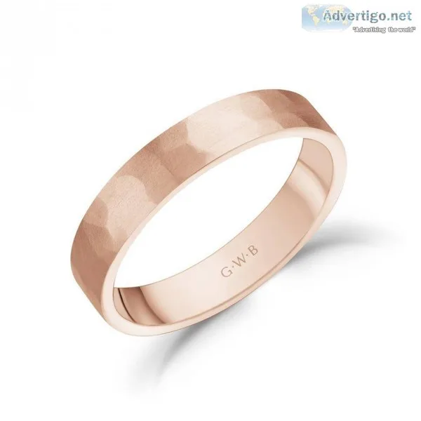 Mens Rose Gold Wedding Bands