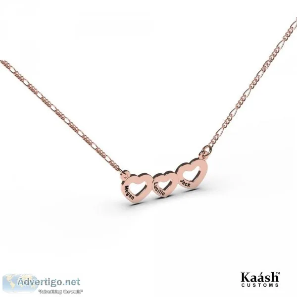 Choker Hearts Engraves With Names