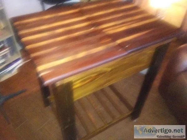 Butcher Block Top Table..Island on Casters