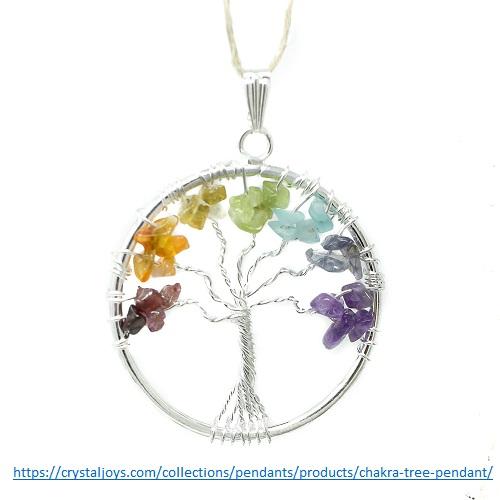 pendant combines gemstones