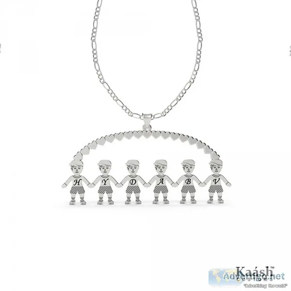 Six Boys Or Girls Pendant Personalized Initial Letters