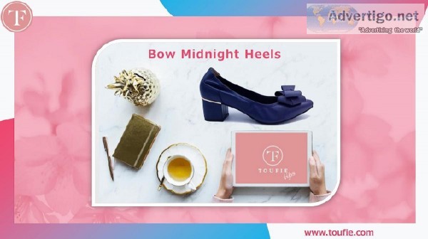 Bow Midnight Heels - Toufie