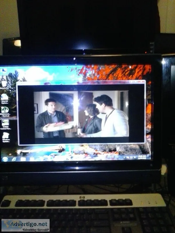 22&quothp touch smart computer web cam tv tuner with win 8 and 7