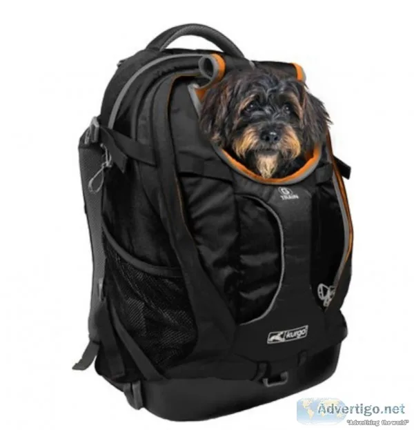 Kurgo G-Train Airline-Approved Dog Carrier Backpack  Black