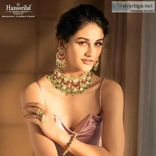 One of the most hazoorilal gold jewellery
