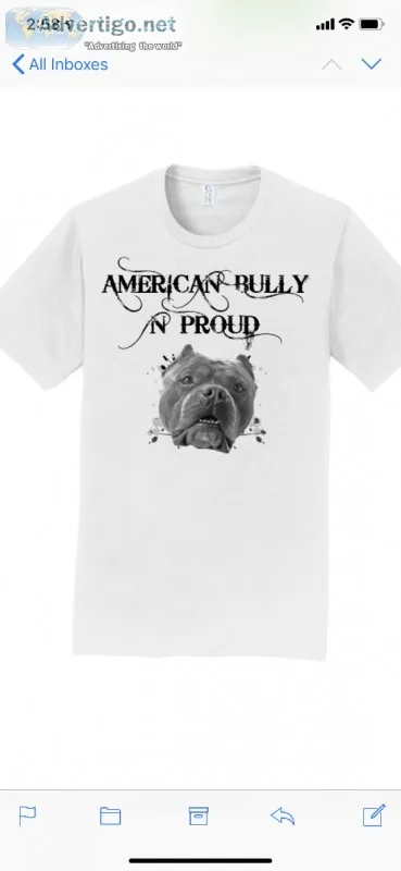 american bully n pround shirts