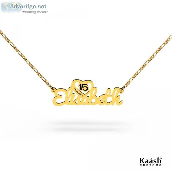 Quincea&ntildeera Name Necklace