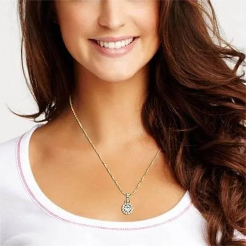 Dishis Designer Jewellery Gold and Diamond Pendant B2B Export Je