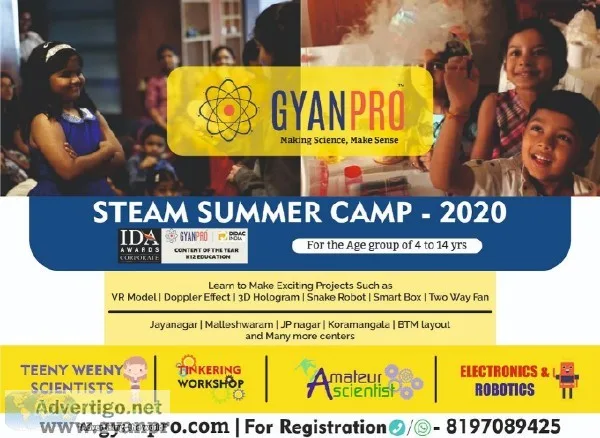 Gyanpro s Innovative STEAM Summer Camp 2020 KORAMANAGALA