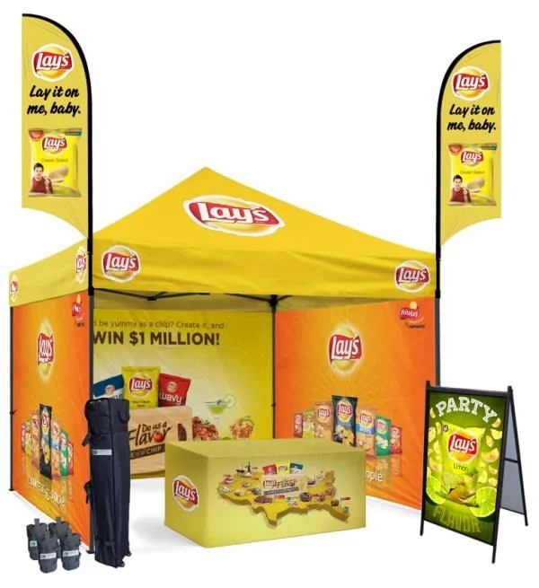 Heavy Duty Pop Up Canopy Tent With Custom Graphics  Vancouver