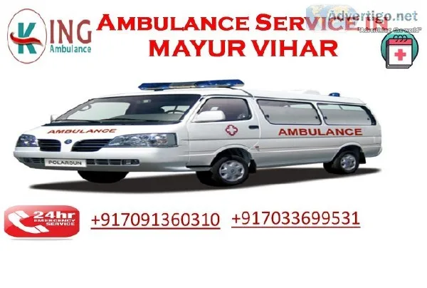 Hired Hassle-Free Ambulance Service in Mayur Vihar