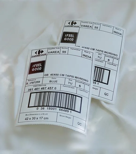 Adhesive Labels for Clothing l Sticky Labels for Clothes l Adhes