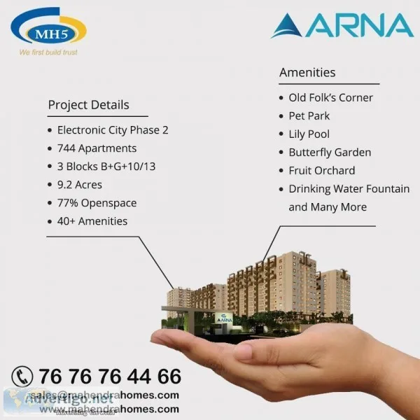Ready to move flats in electronic city