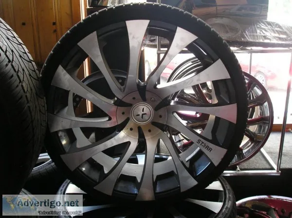 4 24 inch starr wheels and tires