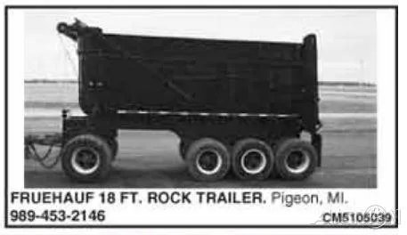 1970 Fruehauf 18 Foot Aluminum Pup Trailer