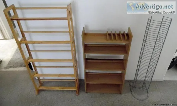 (3) DVDCD Racks
