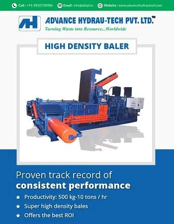 Hydraulic Baling Machine for Ferrous And Non Ferrous Scrap Bundl