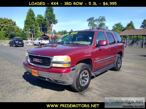 2003 GMC YUKON SLT  5.3L  3RD ROW  LOADED