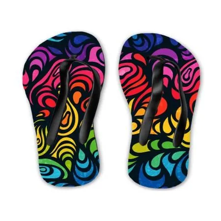 Rainbow Kids Flip Flops