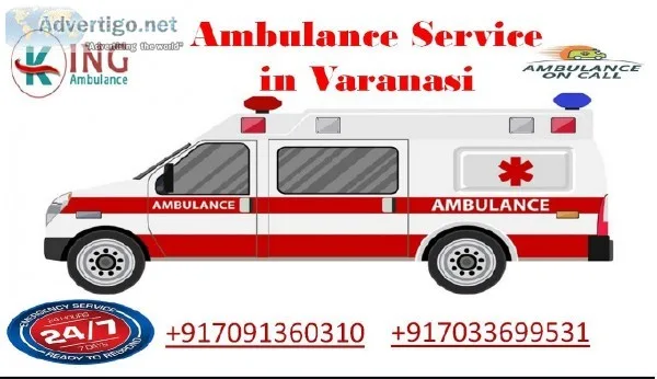 Hired ICU-King Support Ambulance Service in Varanasi