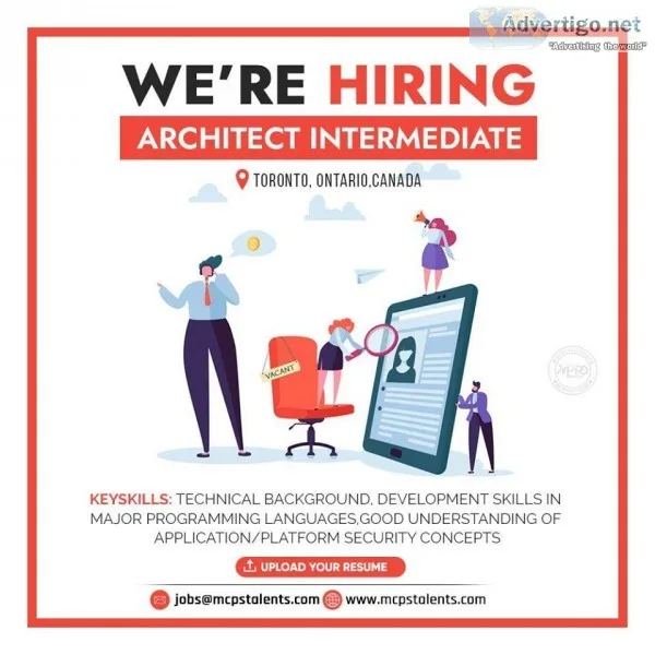 Hiring an Architect Intermediate in Toronto