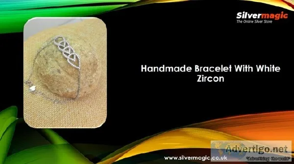 Handmade Bracelet With White Zircon