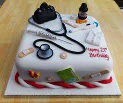 Doctor to be theme cake
