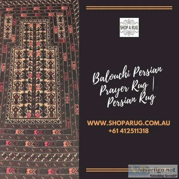 Balouchi Persian Prayer Rug  Persian Rug