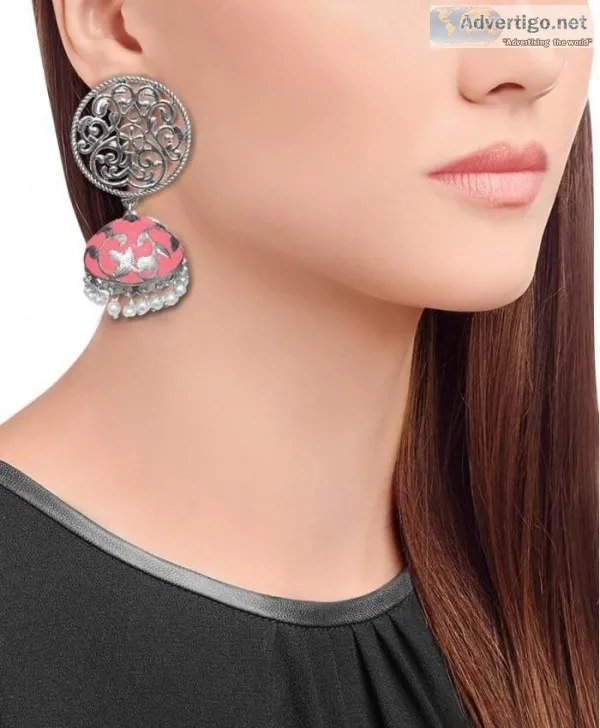 Dishis Designer Galleries Fashion  and Silver Jhumki Jewellery l