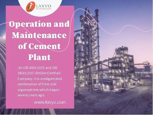 Operation and Maintenance of Cement Plant