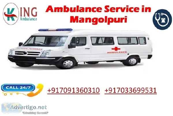 Book Low-budget Ambulance Service in Mangolpuri