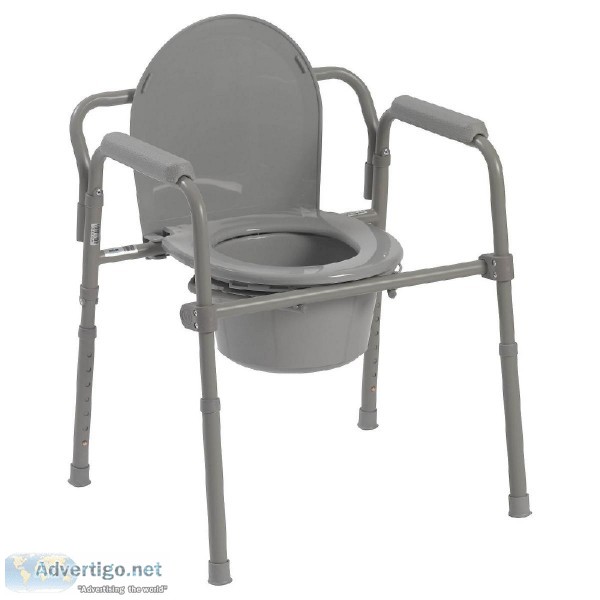 FOLDING TOILET COMMODE