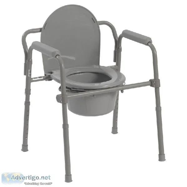 FOLDING TOILET COMMODE