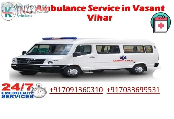 Take Advantage of Low-fare Ambulance Service in Vasant Vihar