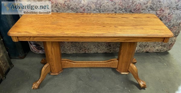 Vintage Oak Sofa Table