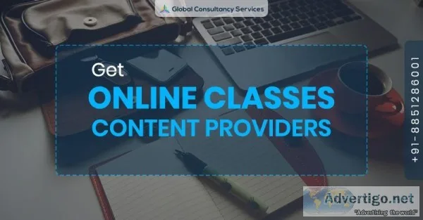 Get Online Classes Content providers with Global Consultancy Ser