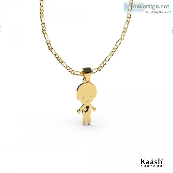 Boy Initial Name Necklace