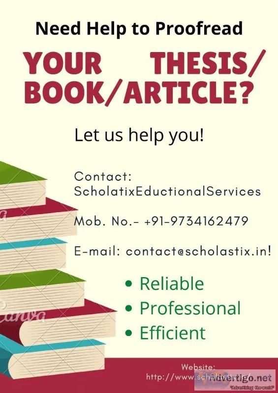 Proofreading English Language Editing