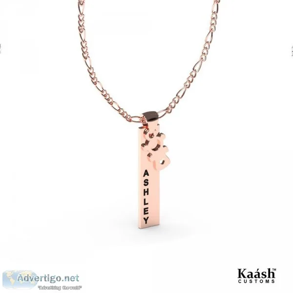 Bar Name Pendand Necklace