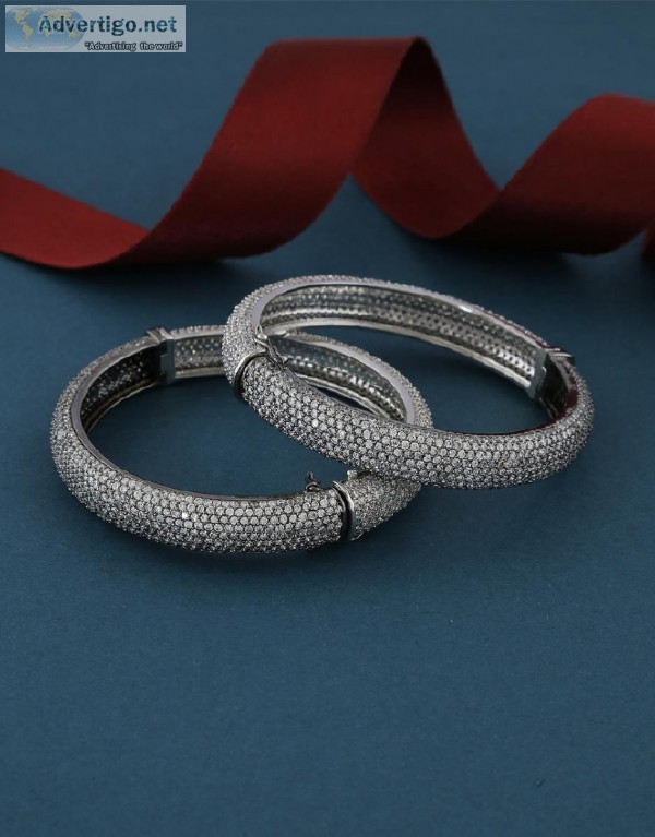 Shop for Fancy Bangles from the House of Anuradha Art Jewellery.